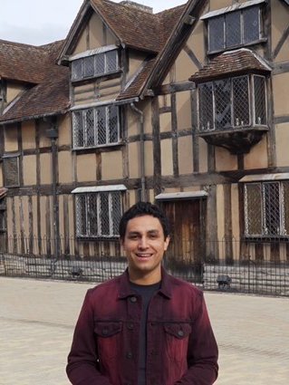 Ben Cajee outside birthplace.jpg