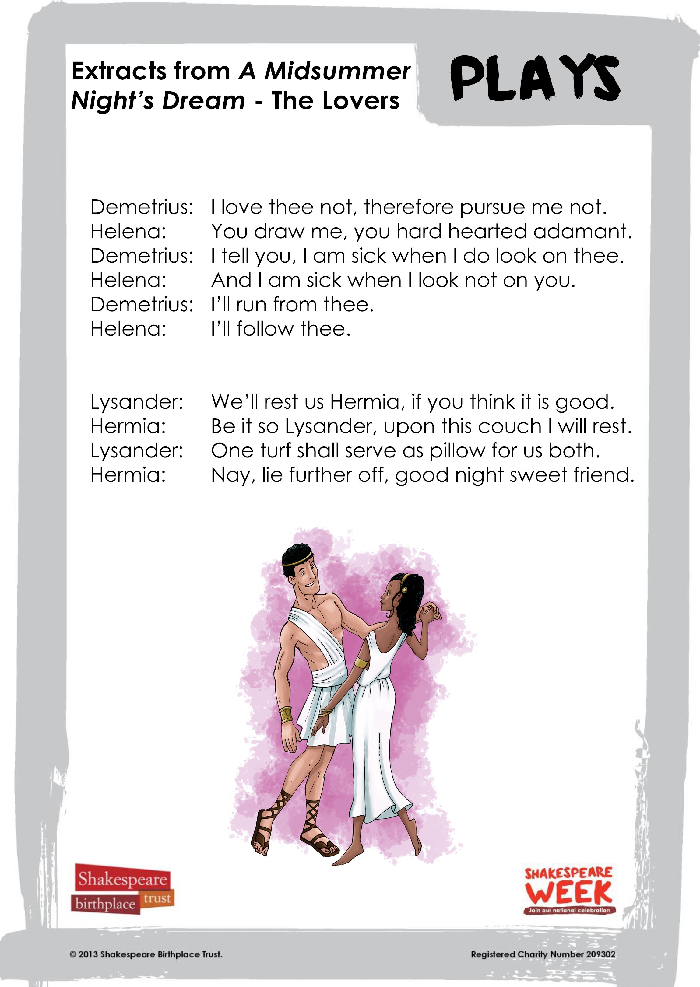 Extracts from A Midsummer Night's Dream - Oberon and Titania