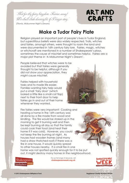 FAM.ArtsandCraftfun.make a fairyplate