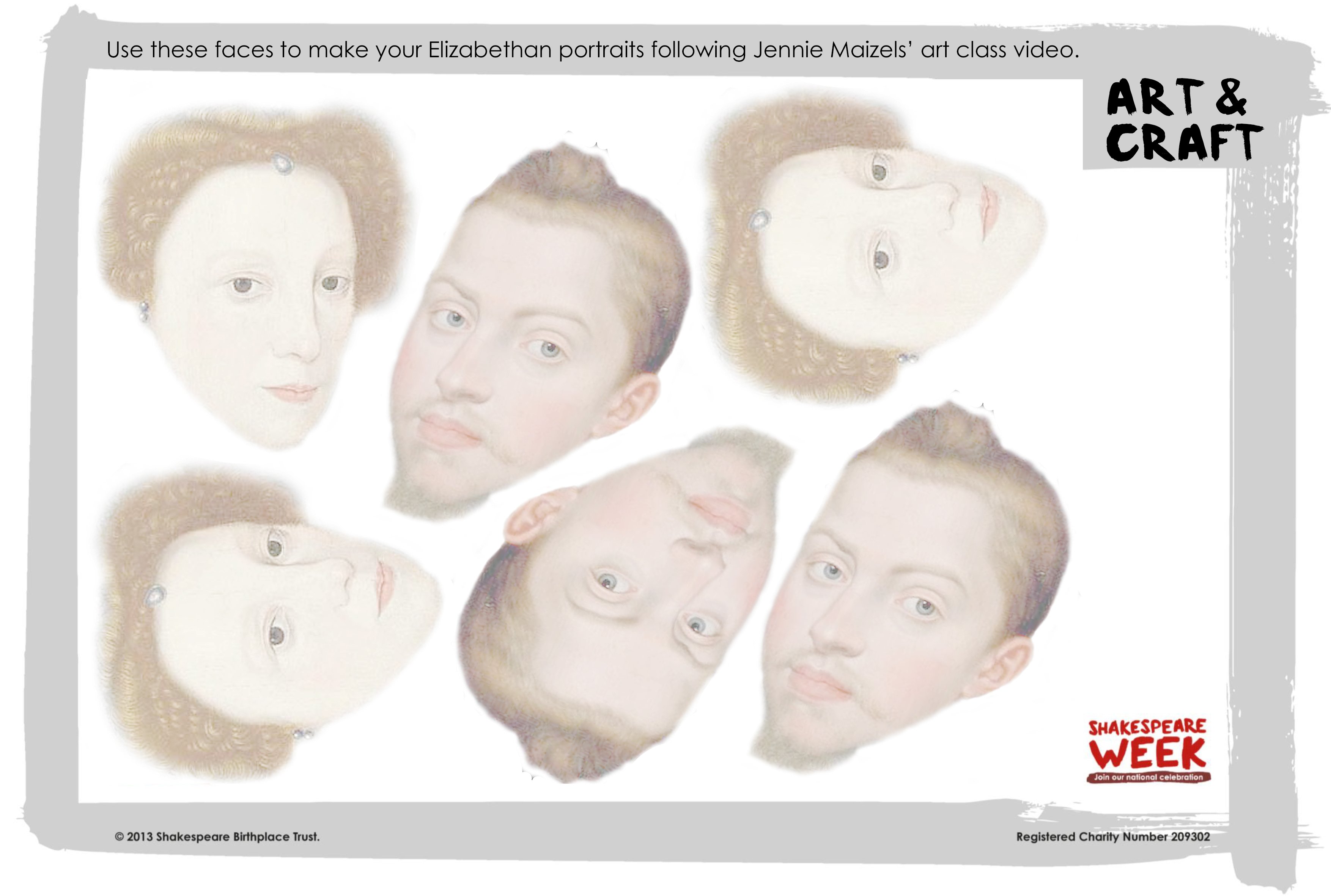 Faces for Elizabethan portraits