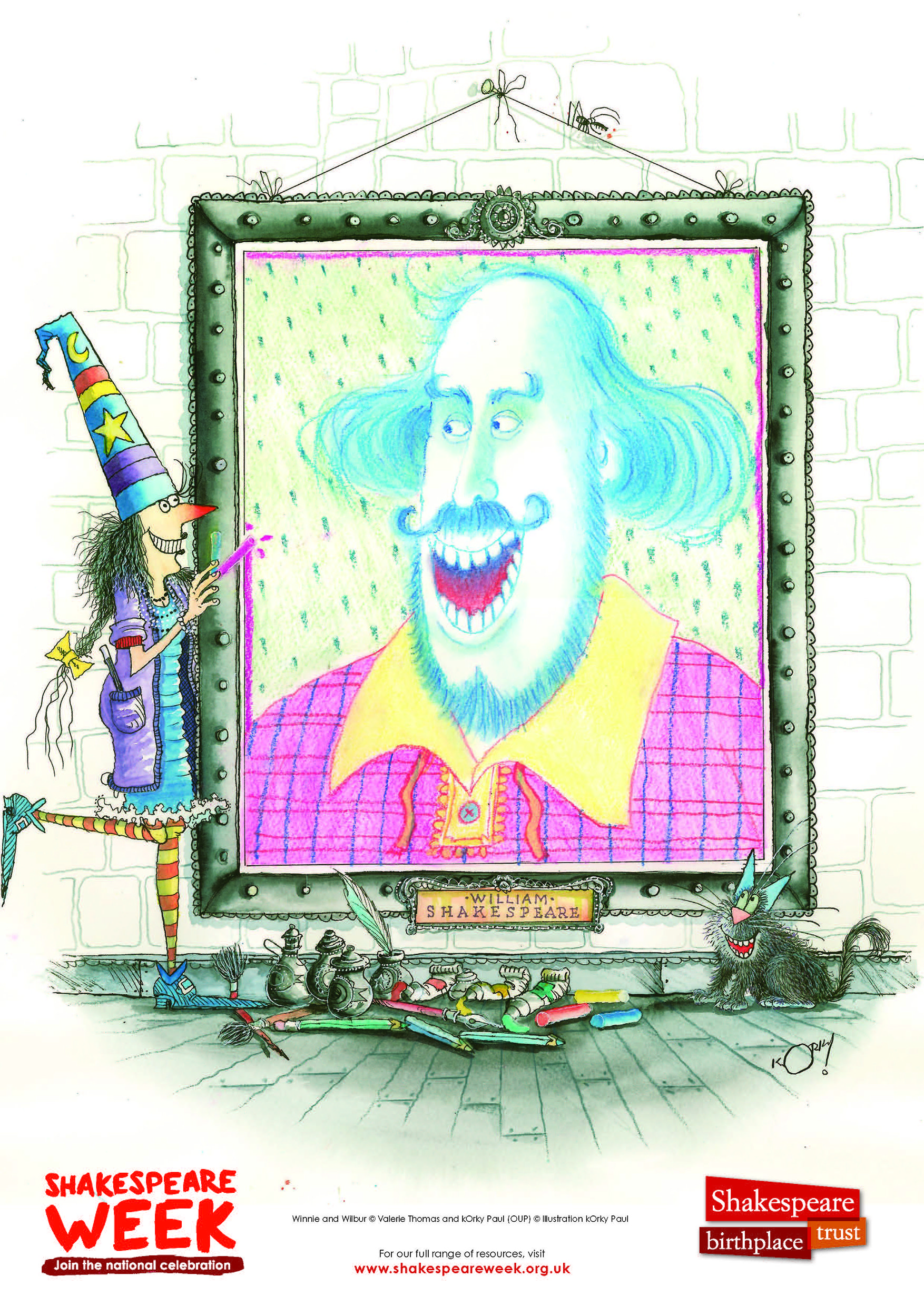Korky Paul's Shakespeare portrait
