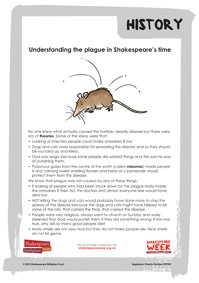 SCH. History. understanding the plague