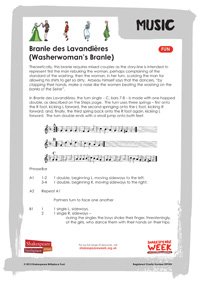 SCH.Music and Dance. Branle des Lavandieres