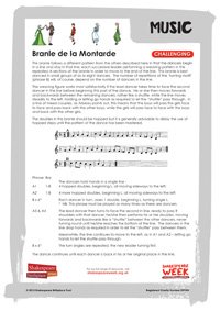 SCH>Music and Dance. Branle de la Montarde