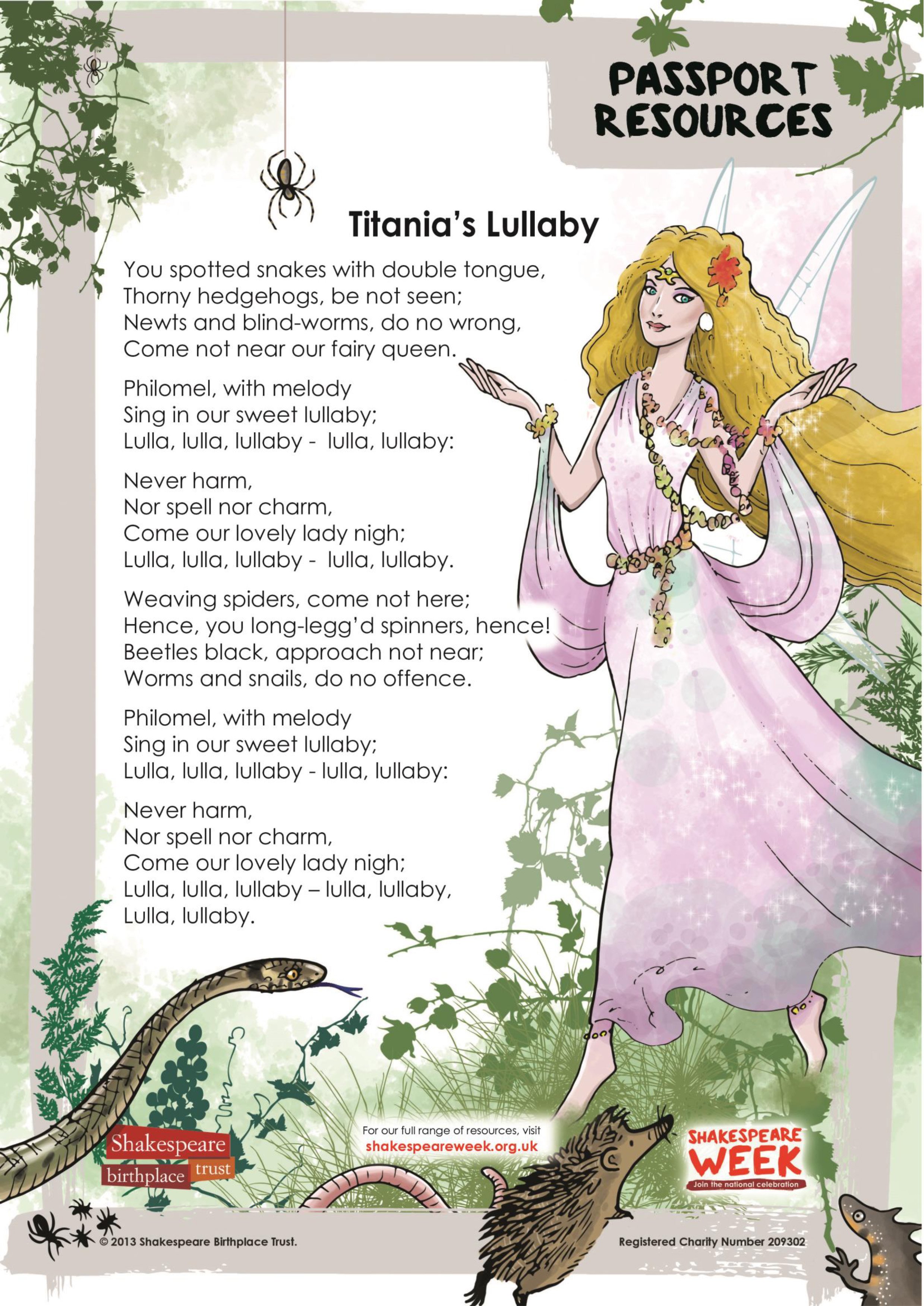 Sch.Fam.Music and dance.Titanian's lullaby lyrics