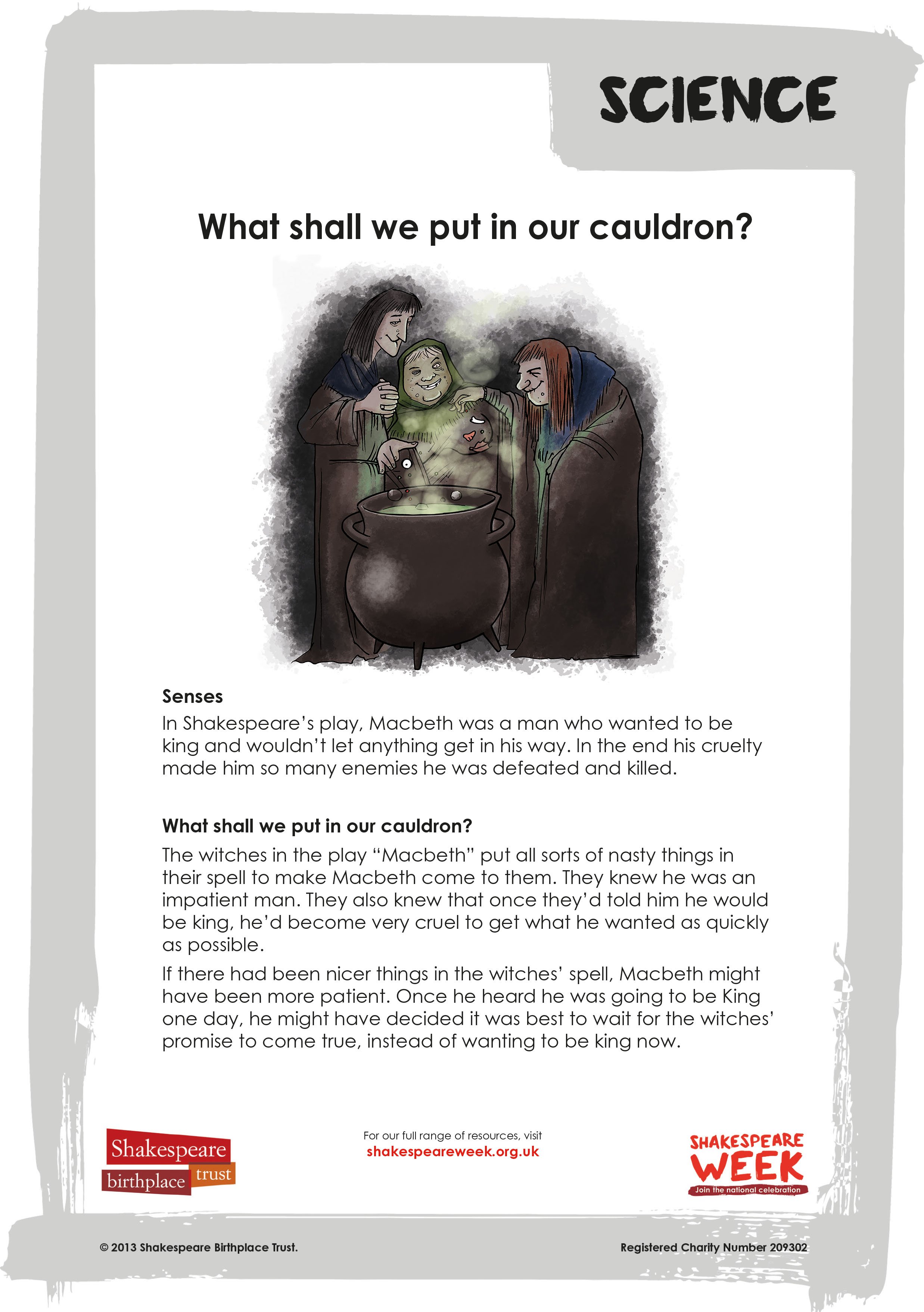 SCH.SCI.KS1.What shall we put in the cauldron