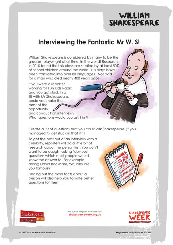 SCH.WilliamShakespeare.Partner.FunKidsRadio.InterviewingmrWS
