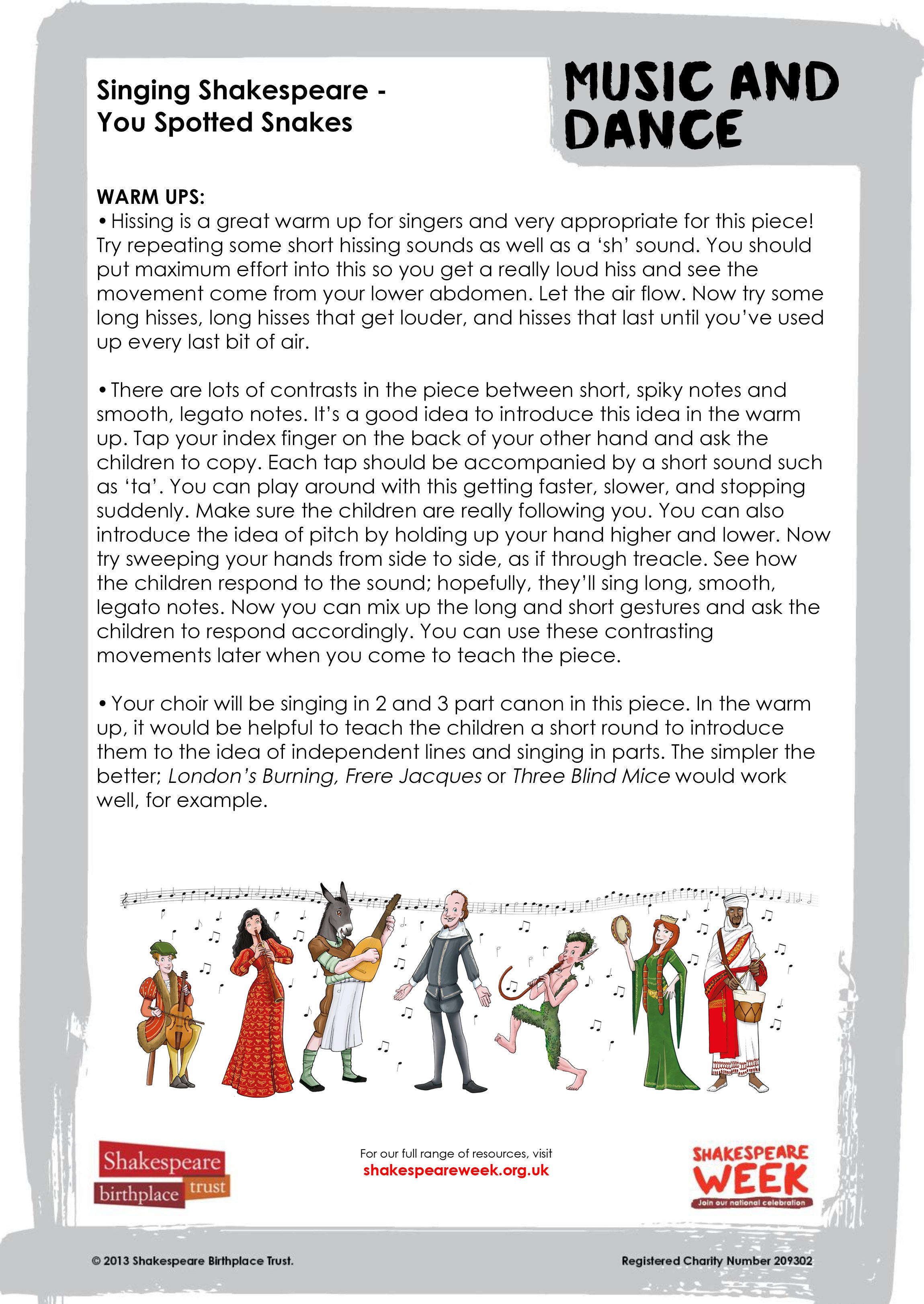 Singing Shakespeare - You Spotted Snakes