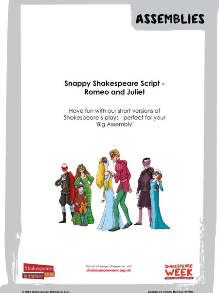 Snappy Shakespeare Romeo and Juliet