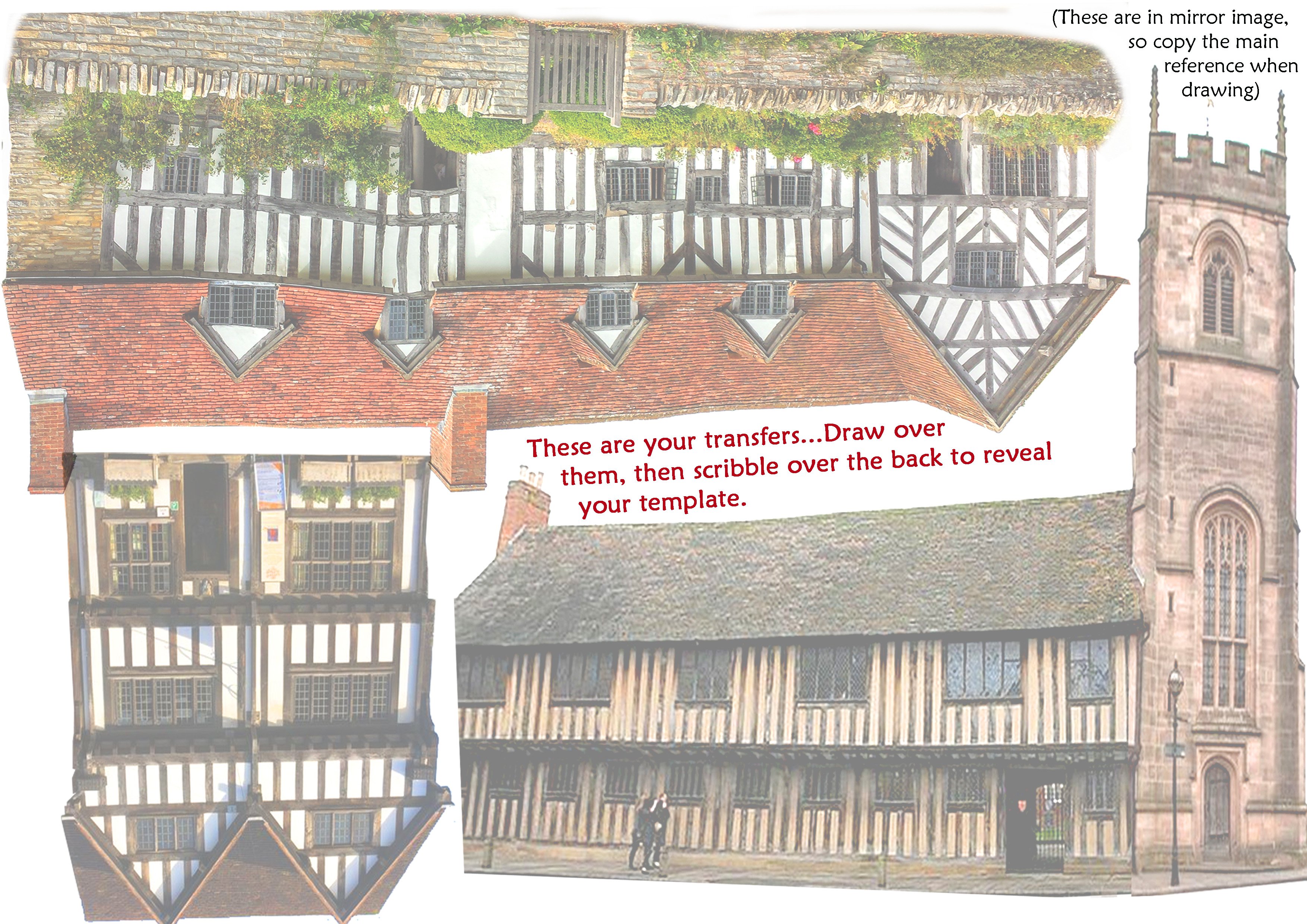 Mini Stratford-upon-Avon Buildings transfers