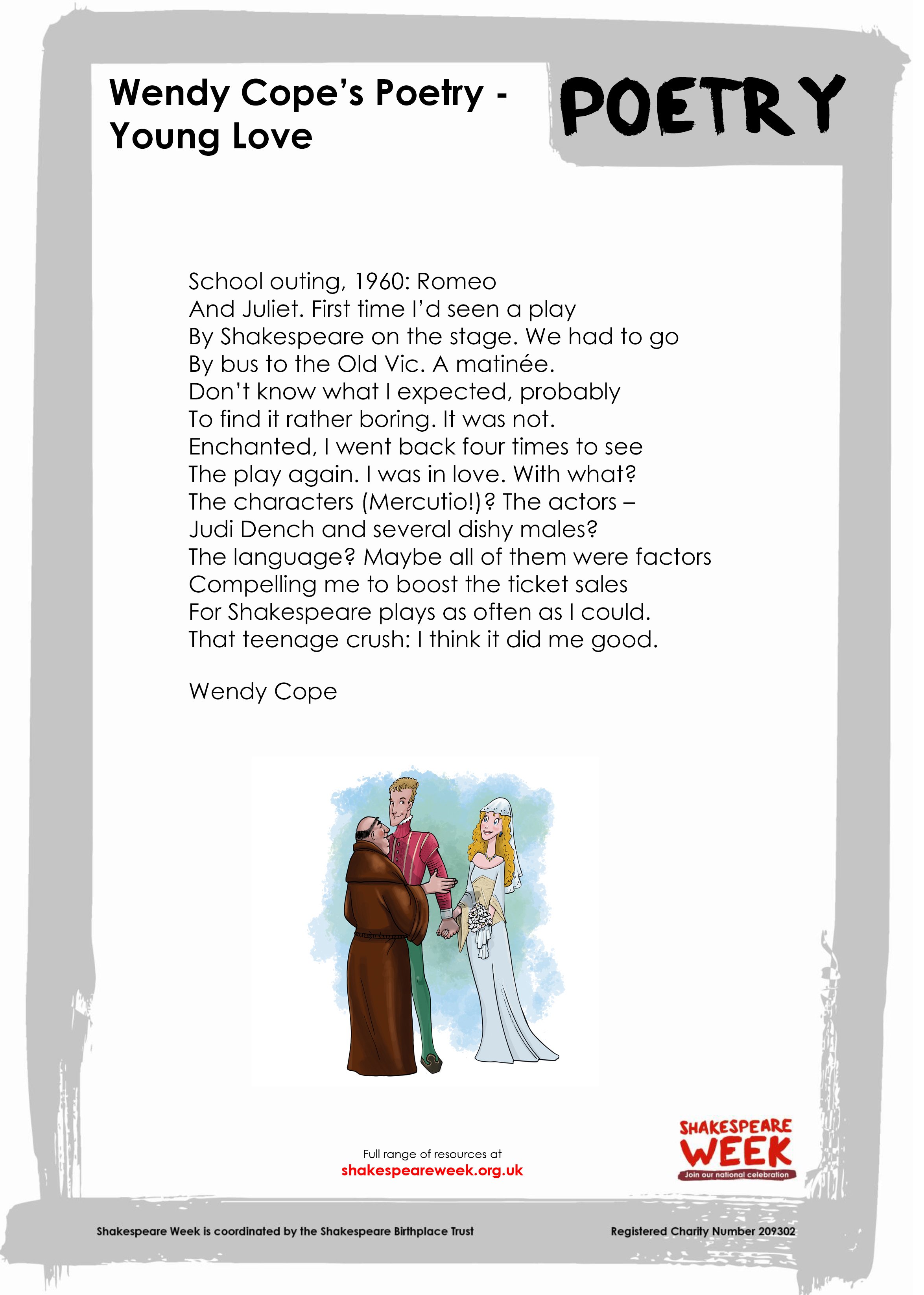 Young Love written and read by Wendy Cope