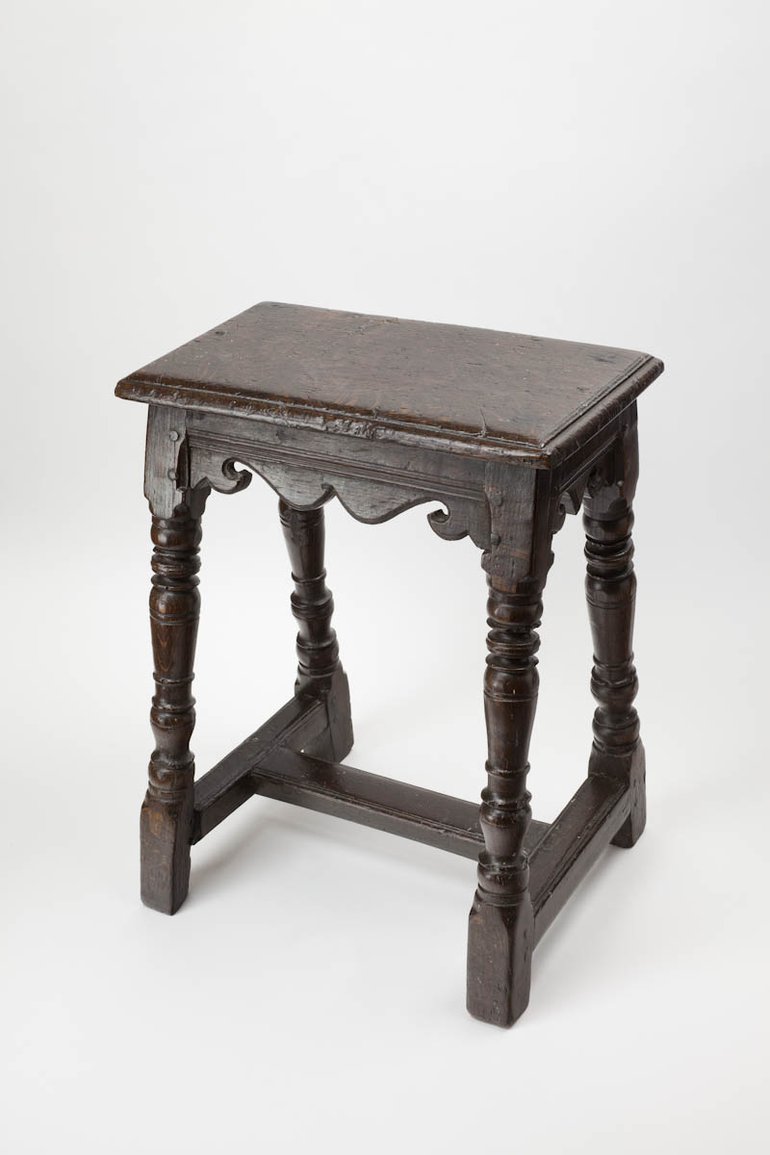 Early 17th century joined stool