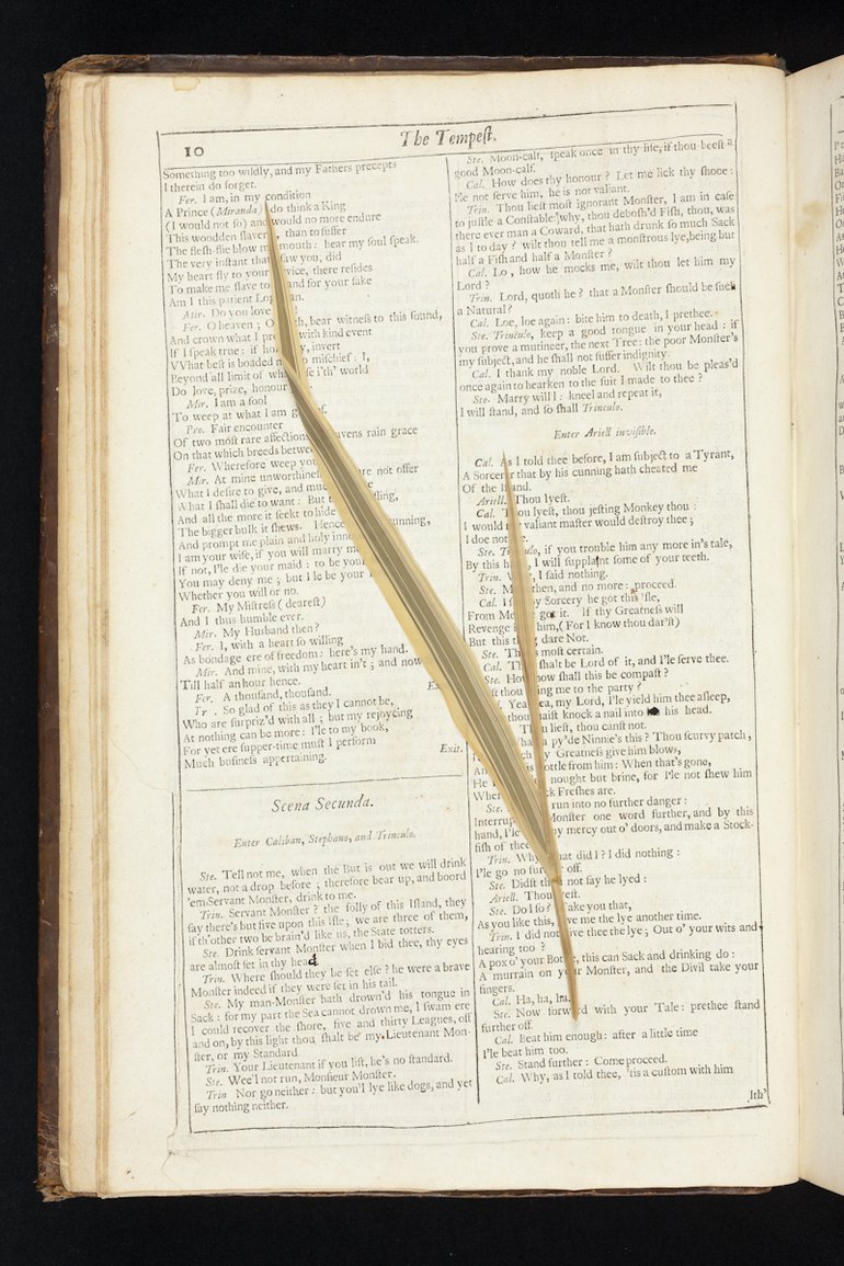 A leaf inside a Fourth Folio