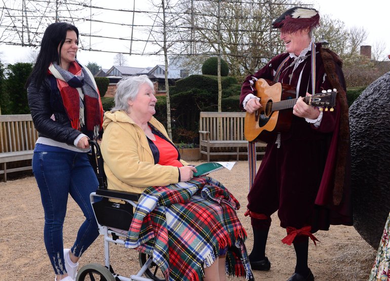 Visitor and Musician